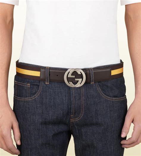 brown gucci belt|gucci brown belt men.